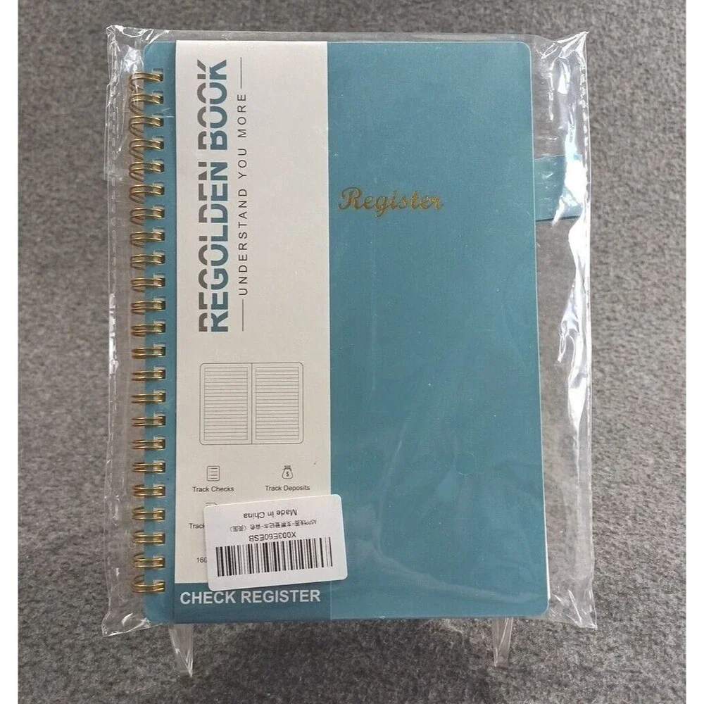 Regolden-Book Check Registers for Personal Checkbook Register, Bank Accounting